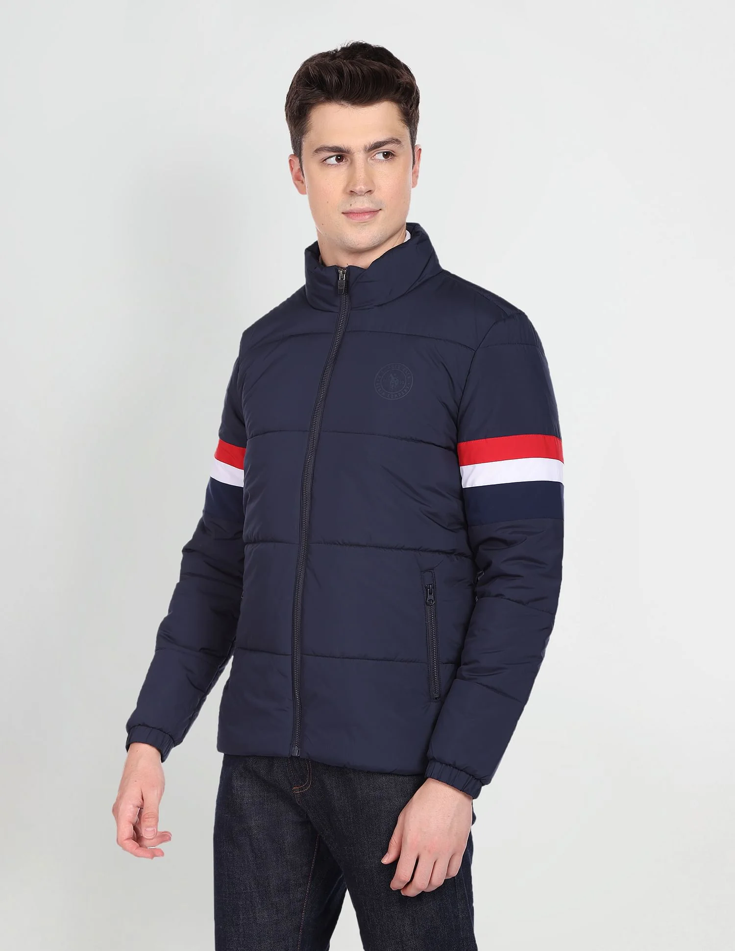 Solid High Neck Jacket - Image 4