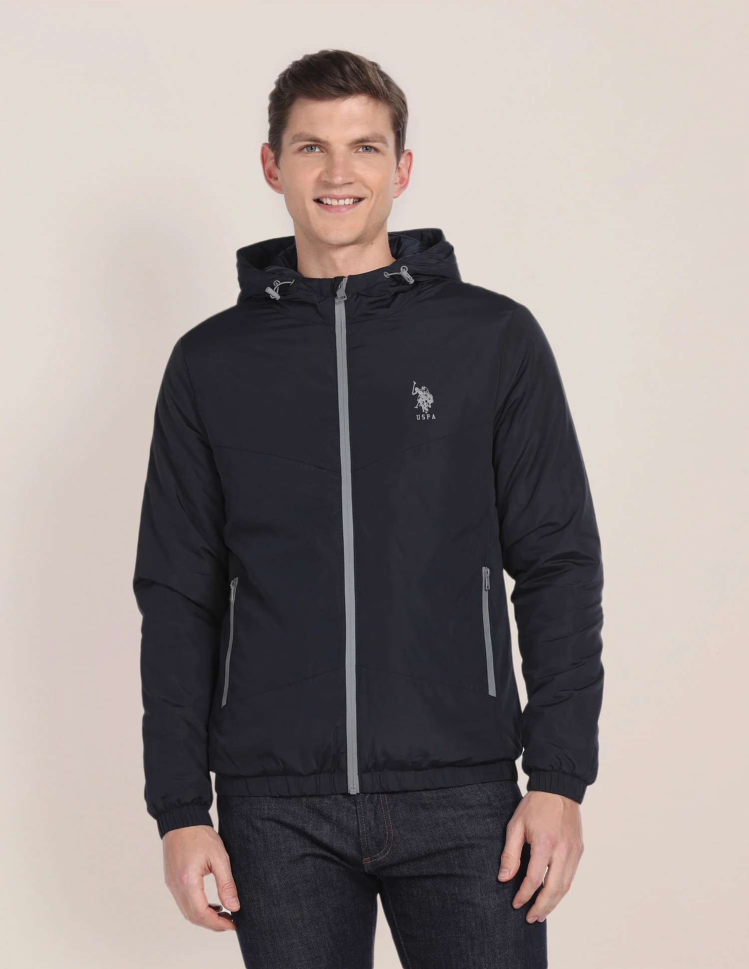 Solid Hooded Jacket - Image 6