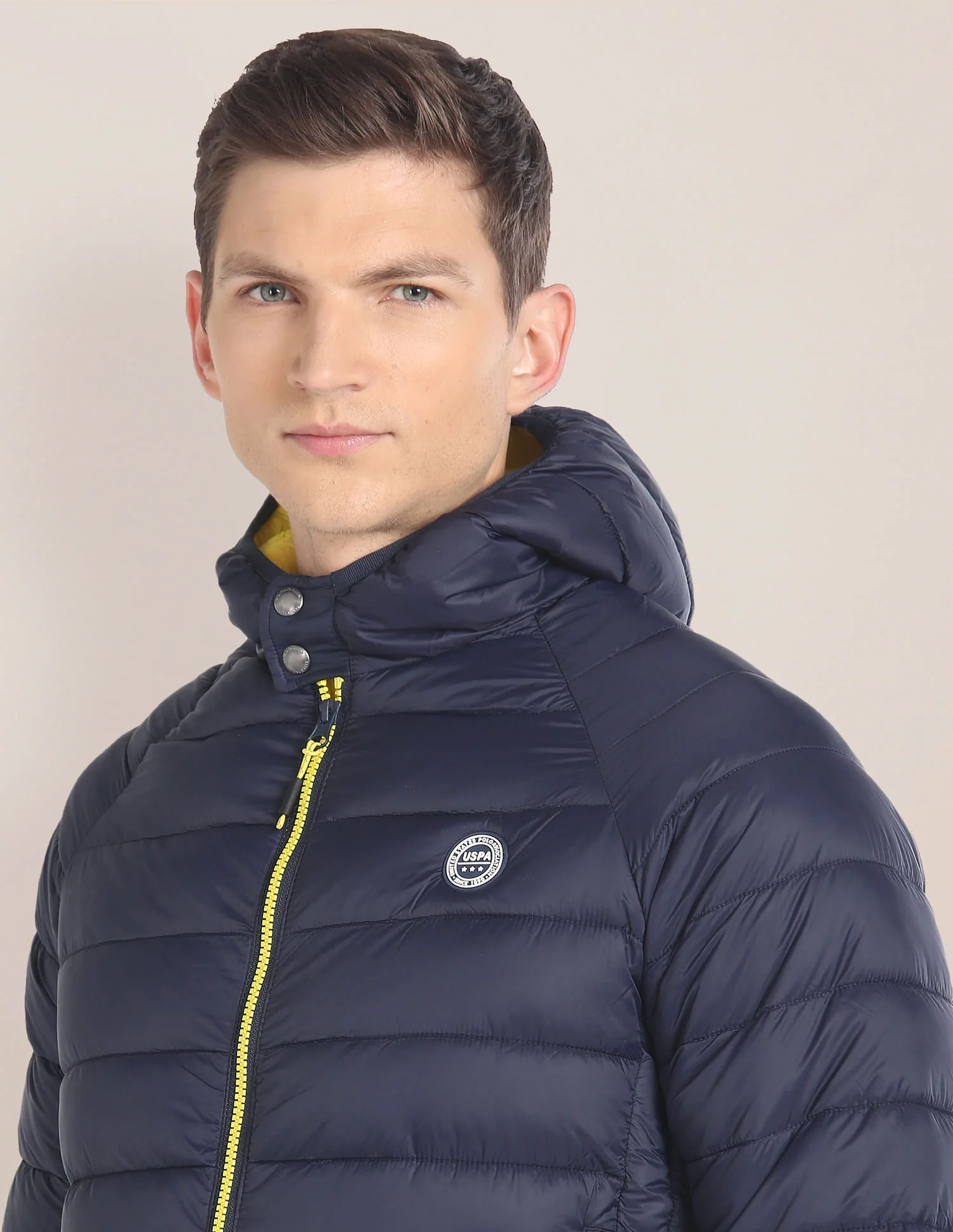 Solid Hooded Puffer Jacket - Image 7