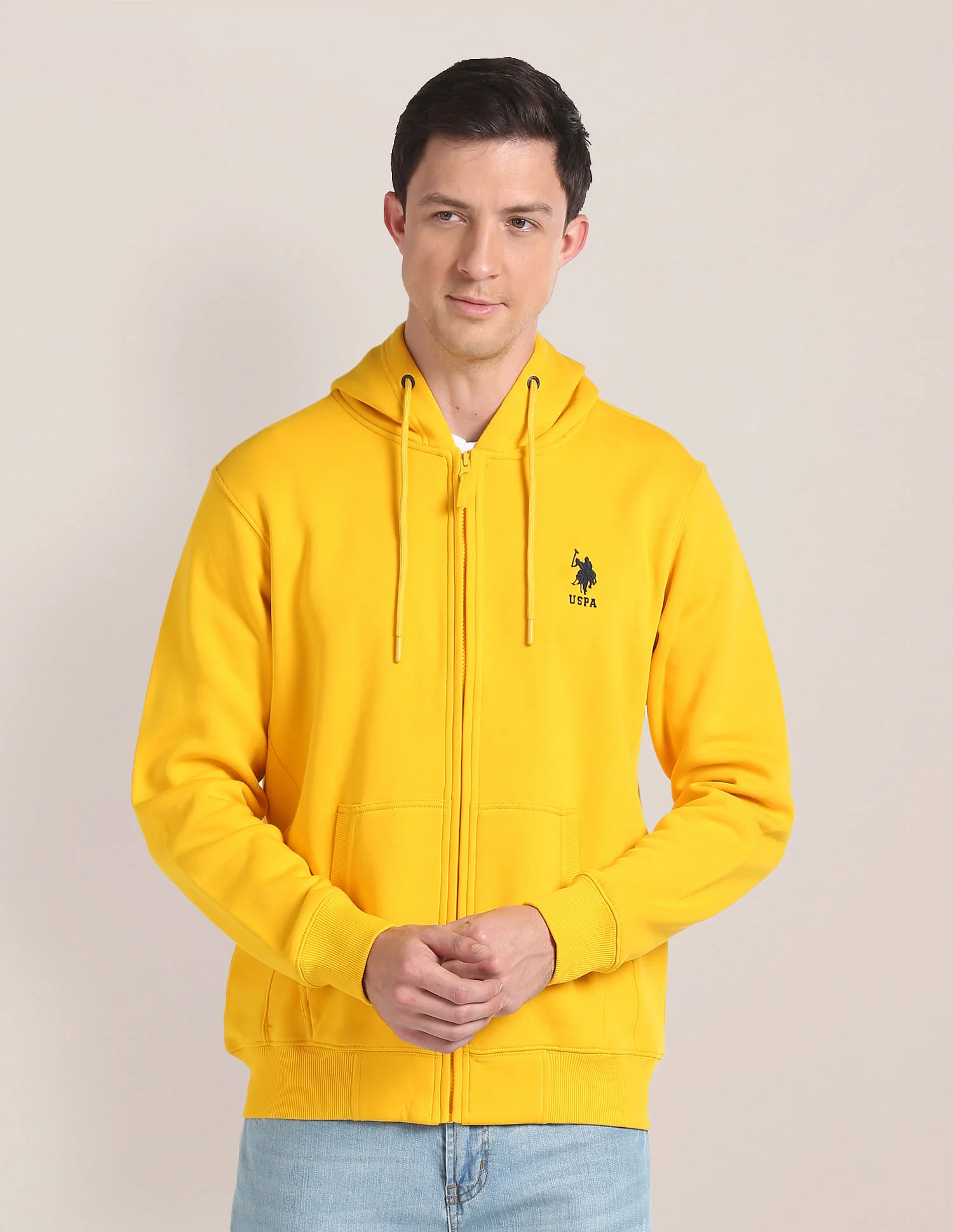 Solid Hooded Sweatshirt - Image 6