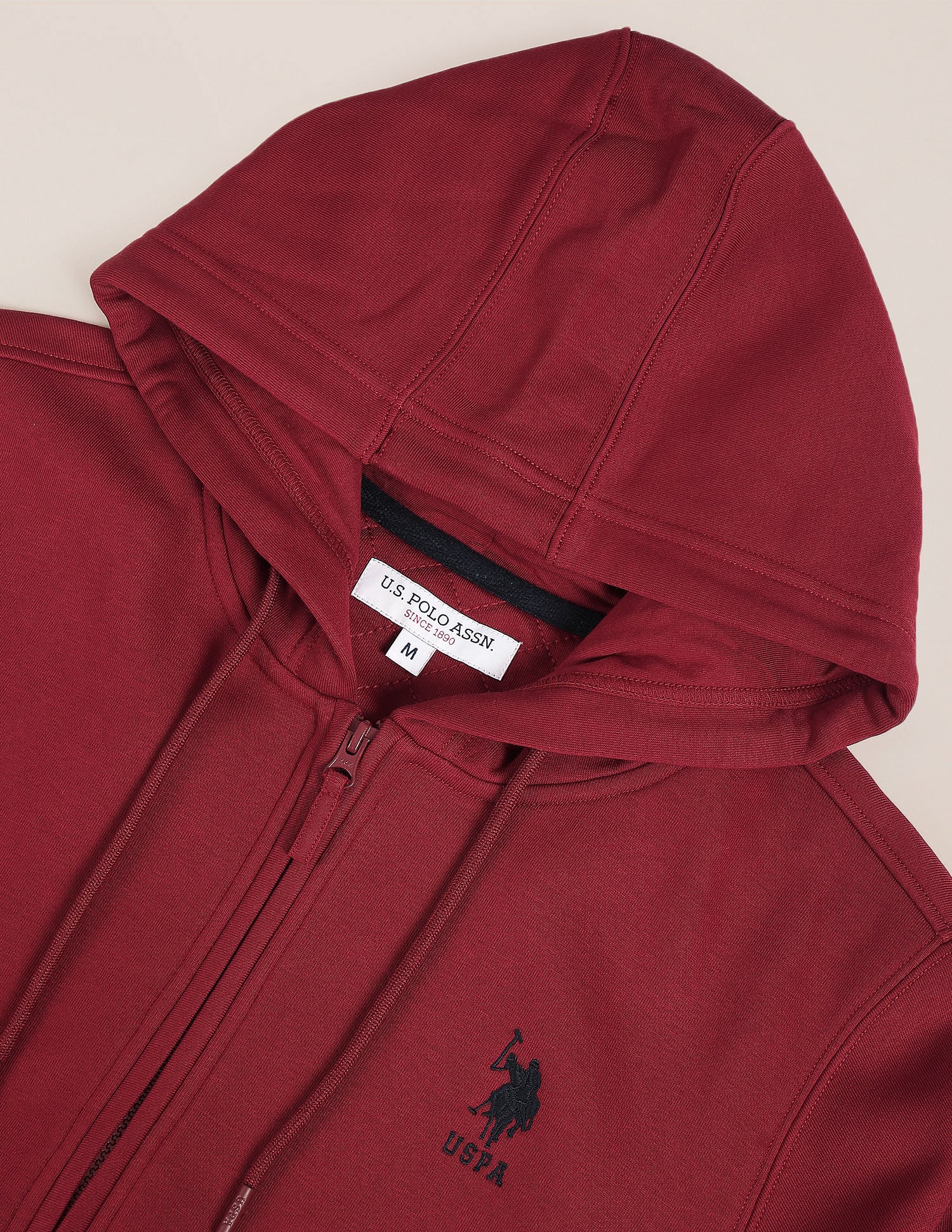 Solid Hooded Sweatshirt - Image 2