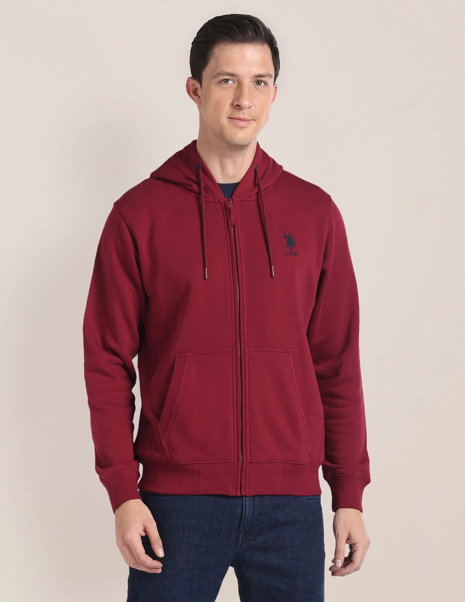Solid Hooded Sweatshirt - Image 6
