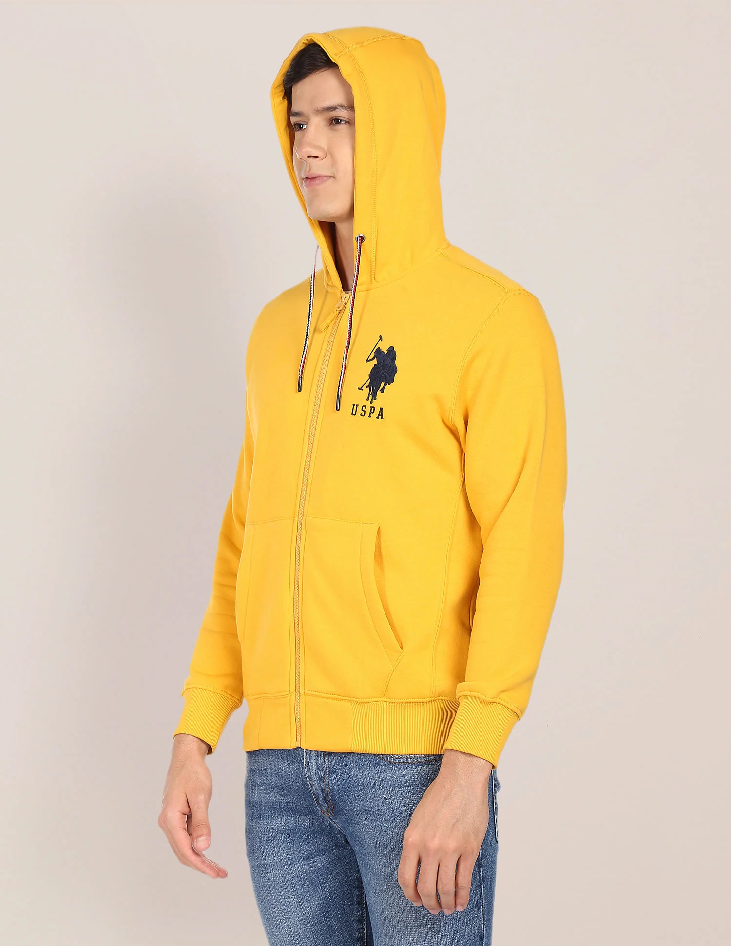 Solid Hooded Sweatshirt - Image 4