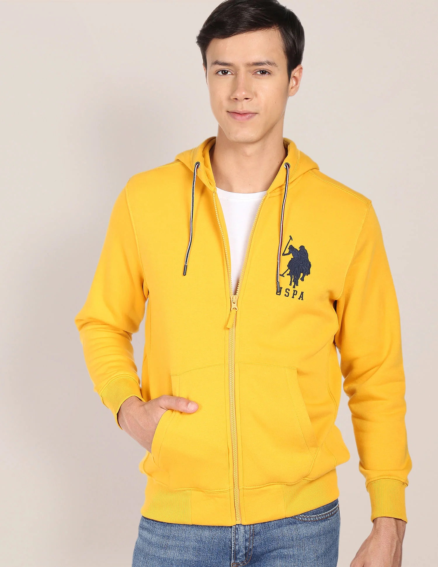Solid Hooded Sweatshirt - Image 6