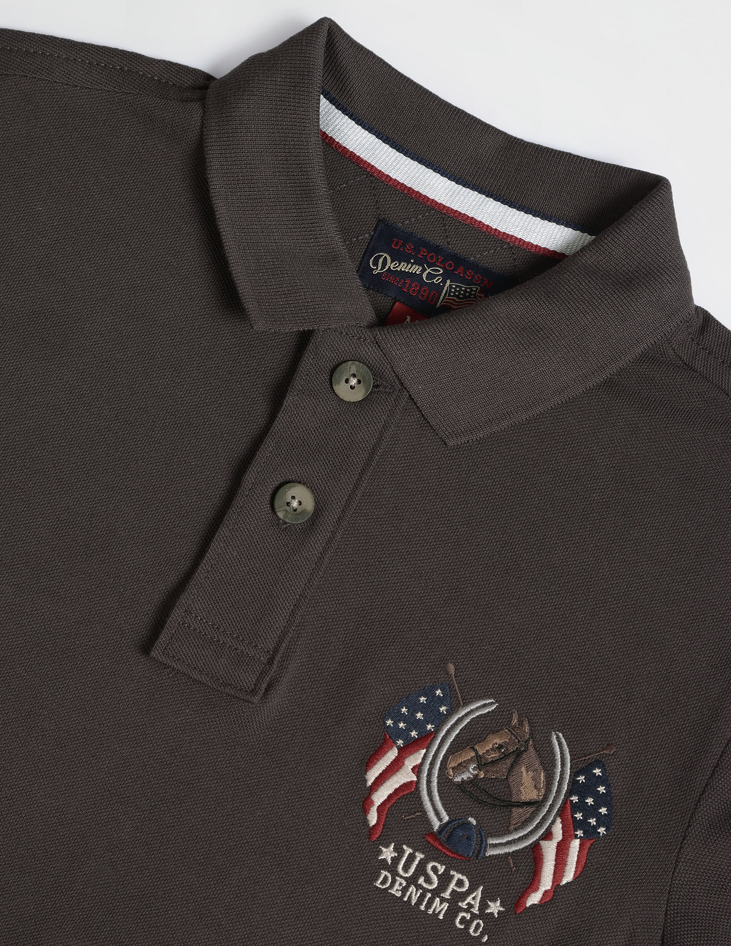Solid Muscle Fit Polo Shirt - Image 2