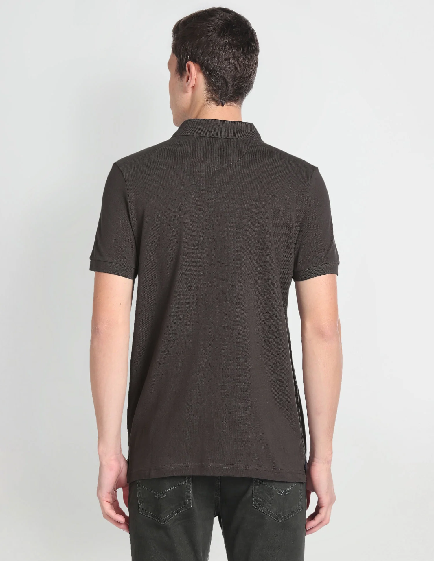 Solid Muscle Fit Polo Shirt - Image 5