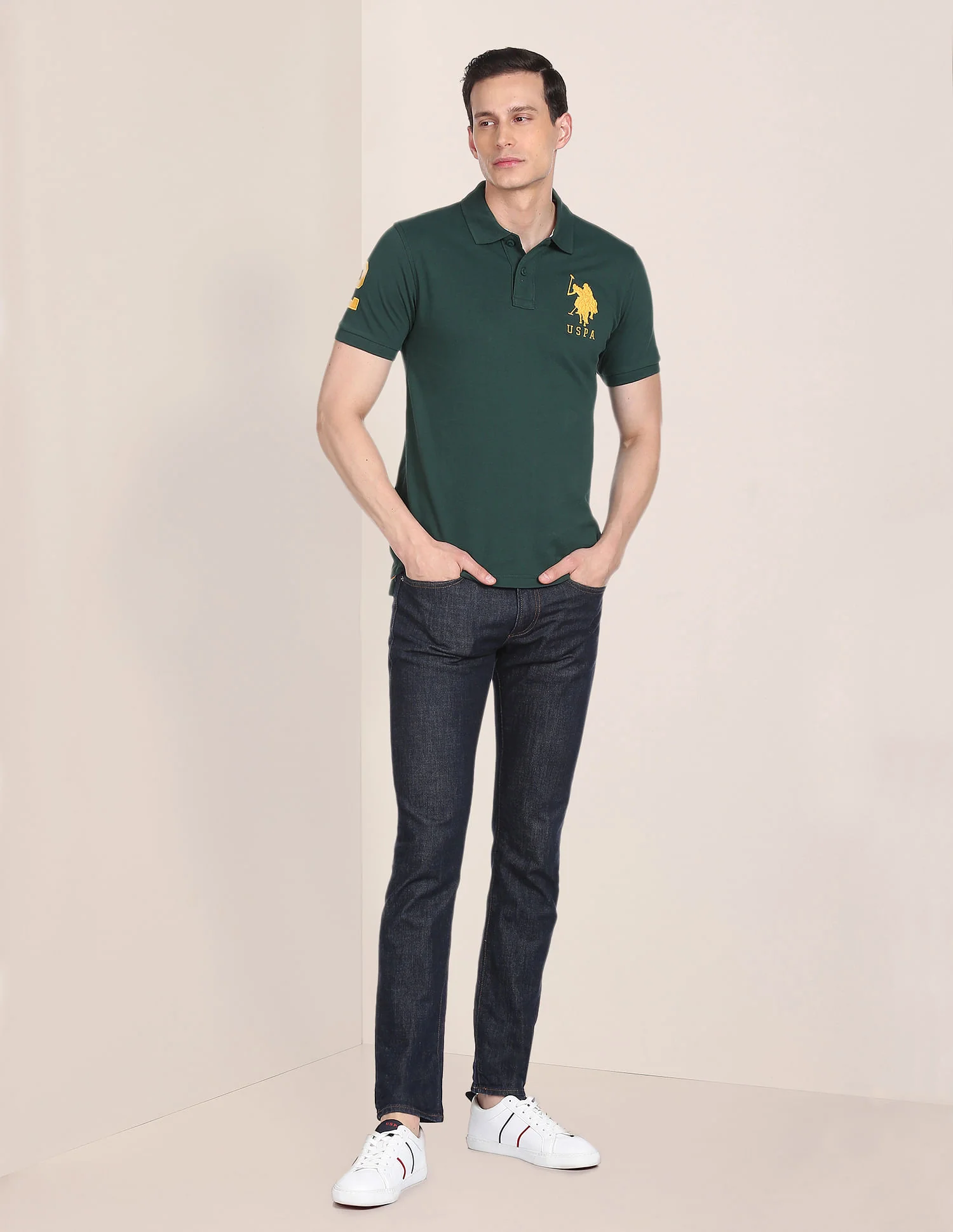 Compact Cotton Logo Polo Shirt