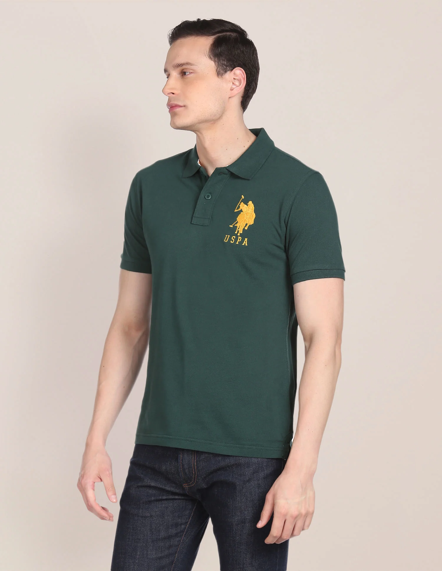 Compact Cotton Logo Polo Shirt - Image 3