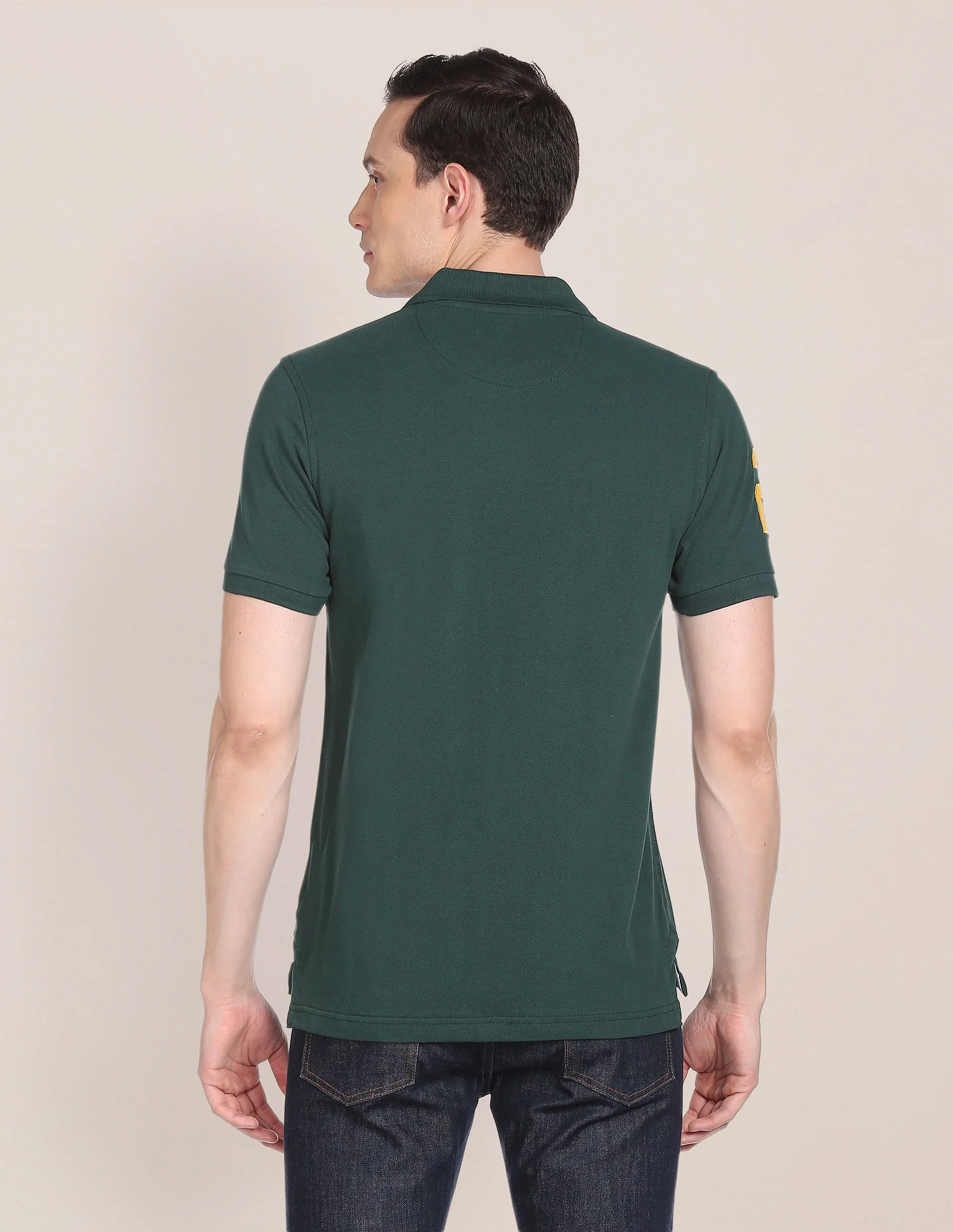 Compact Cotton Logo Polo Shirt - Image 4