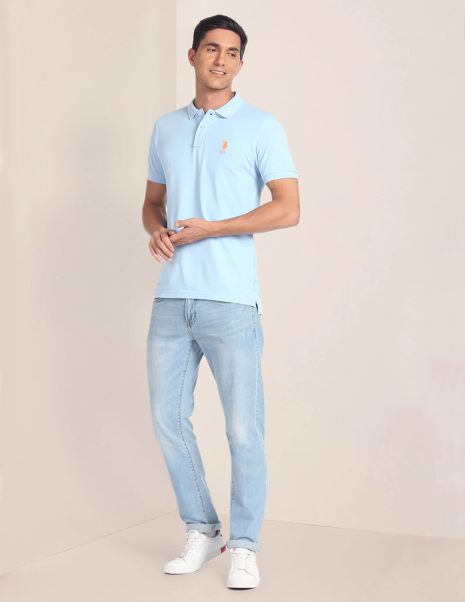 Solid Pique Polo Shirt - Image 3