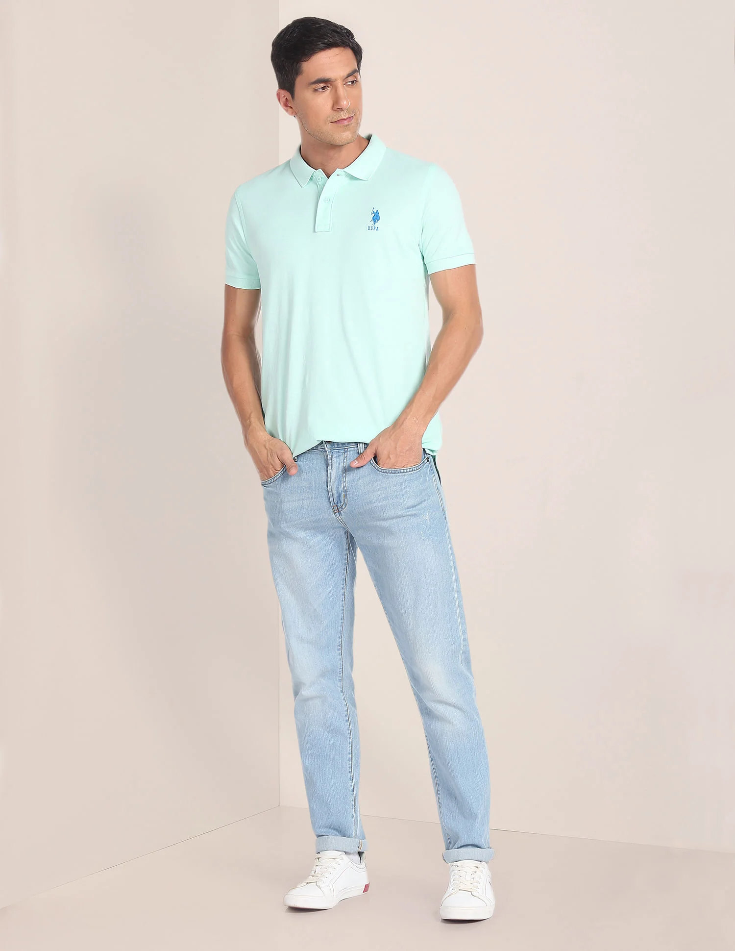 Solid Pique Polo Shirt - Image 3