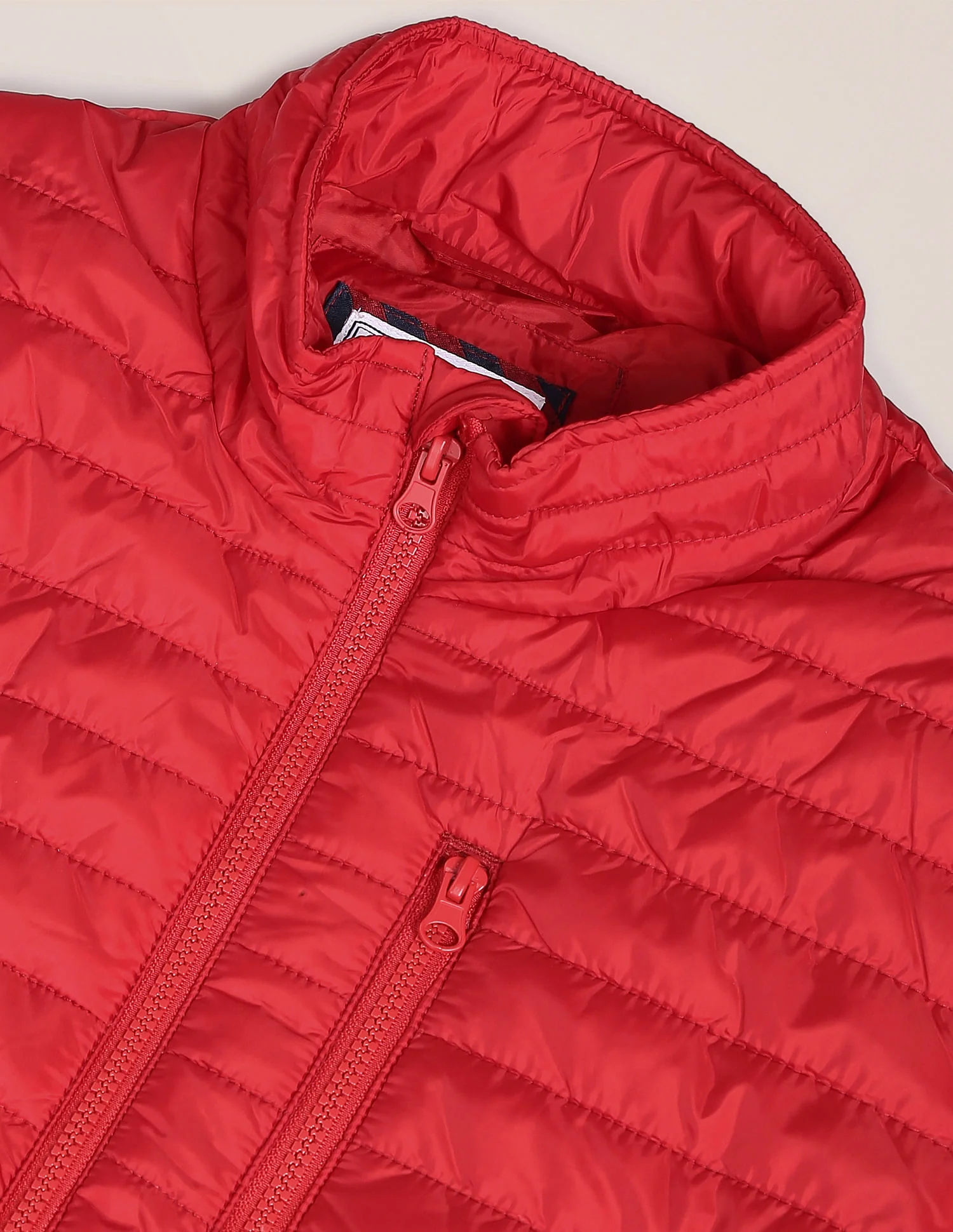 Solid Polyester Puffer Jacket - Image 2