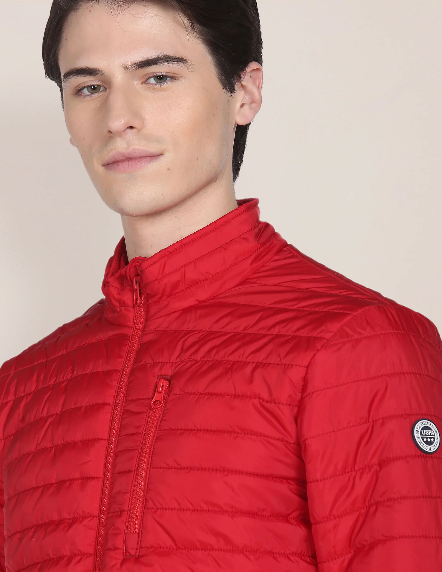 Solid Polyester Puffer Jacket - Image 6
