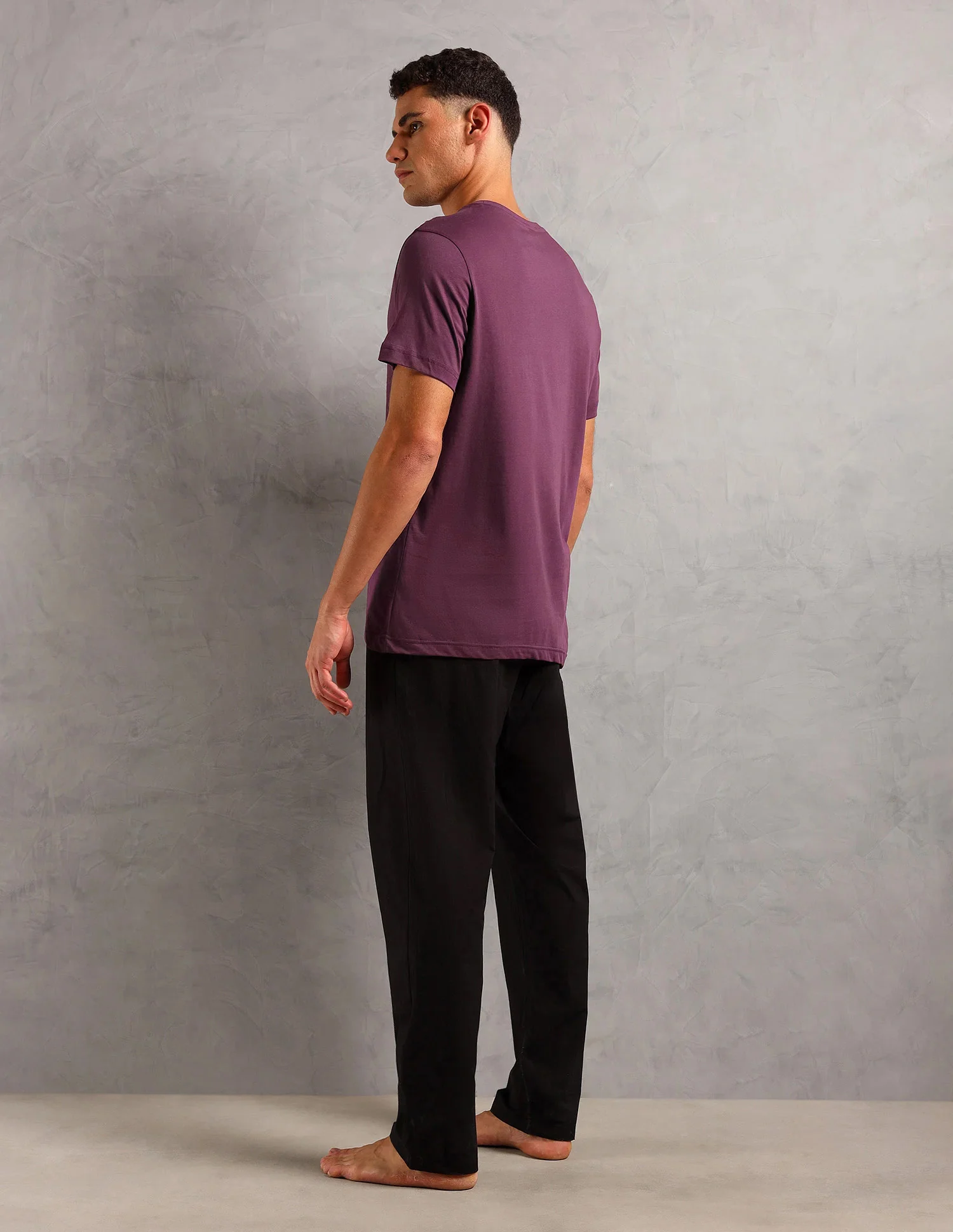 Solid Pure Cotton Sleep Set - Image 5