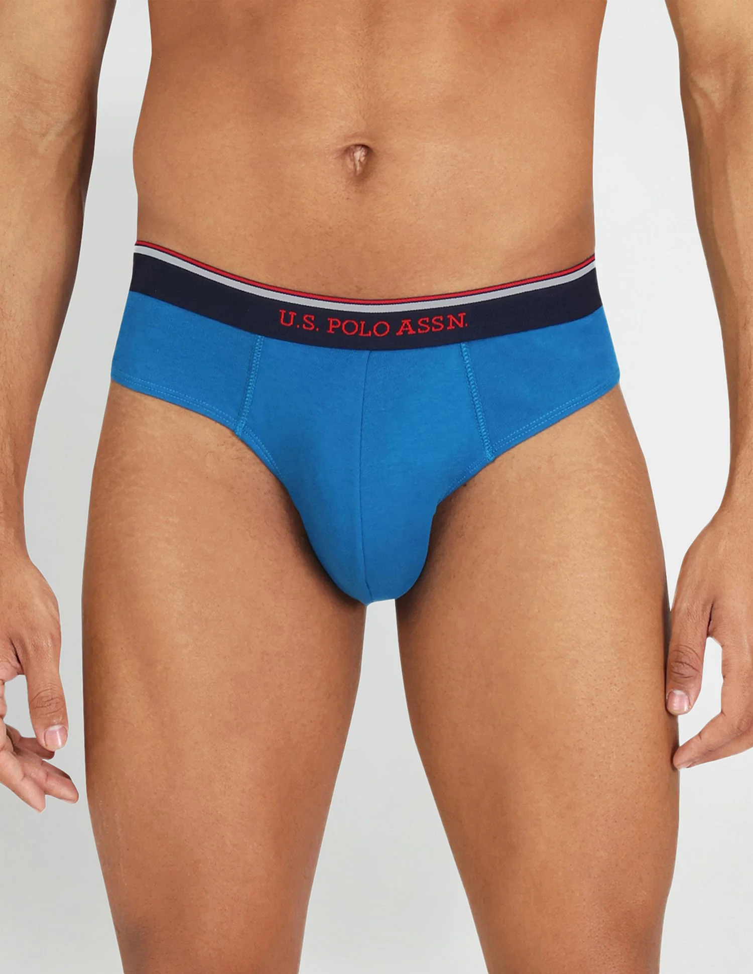 Solid Rib Knit Cotton I666 Briefs - Pack Of 2 - Image 2