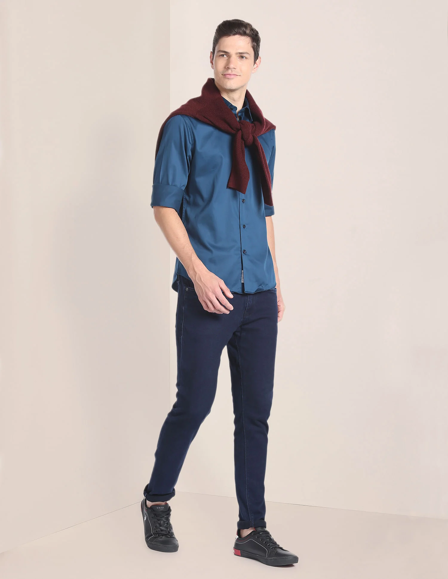Solid Sateen Shirt - Image 3