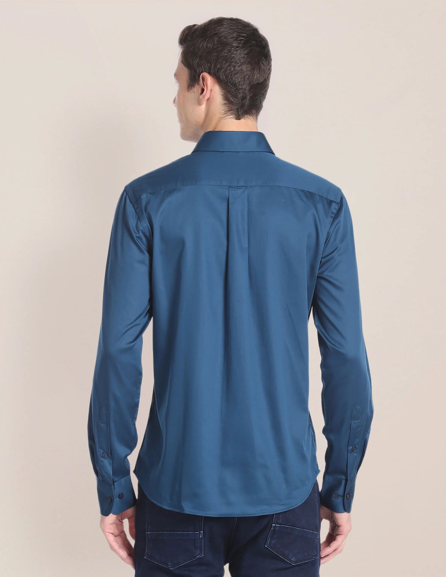 Solid Sateen Shirt - Image 5