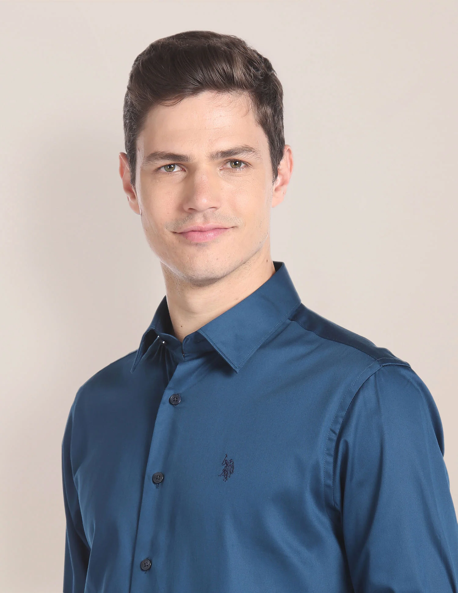 Solid Sateen Shirt - Image 7