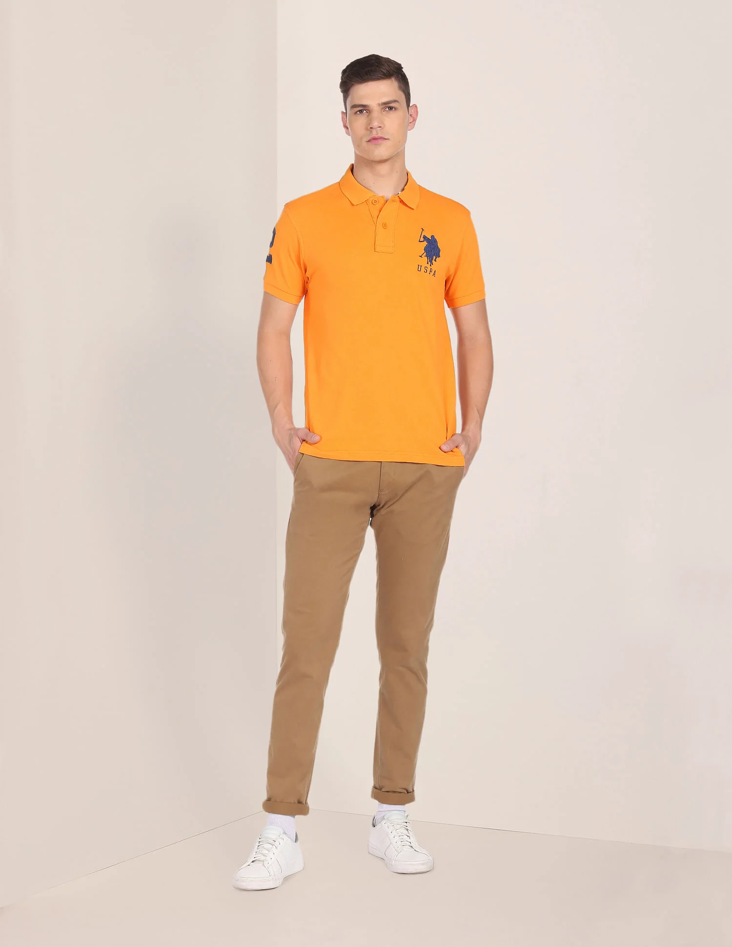 Compact Cotton Logo Polo Shirt - Image 3