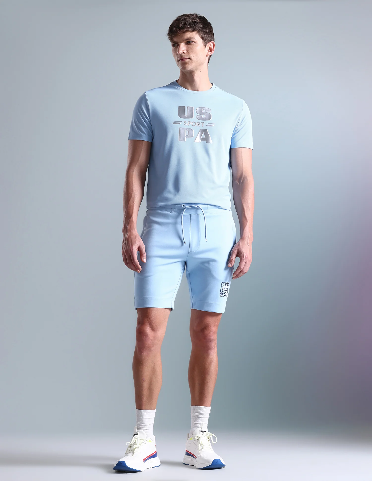 Solid Slim Fit Active Shorts - Image 10