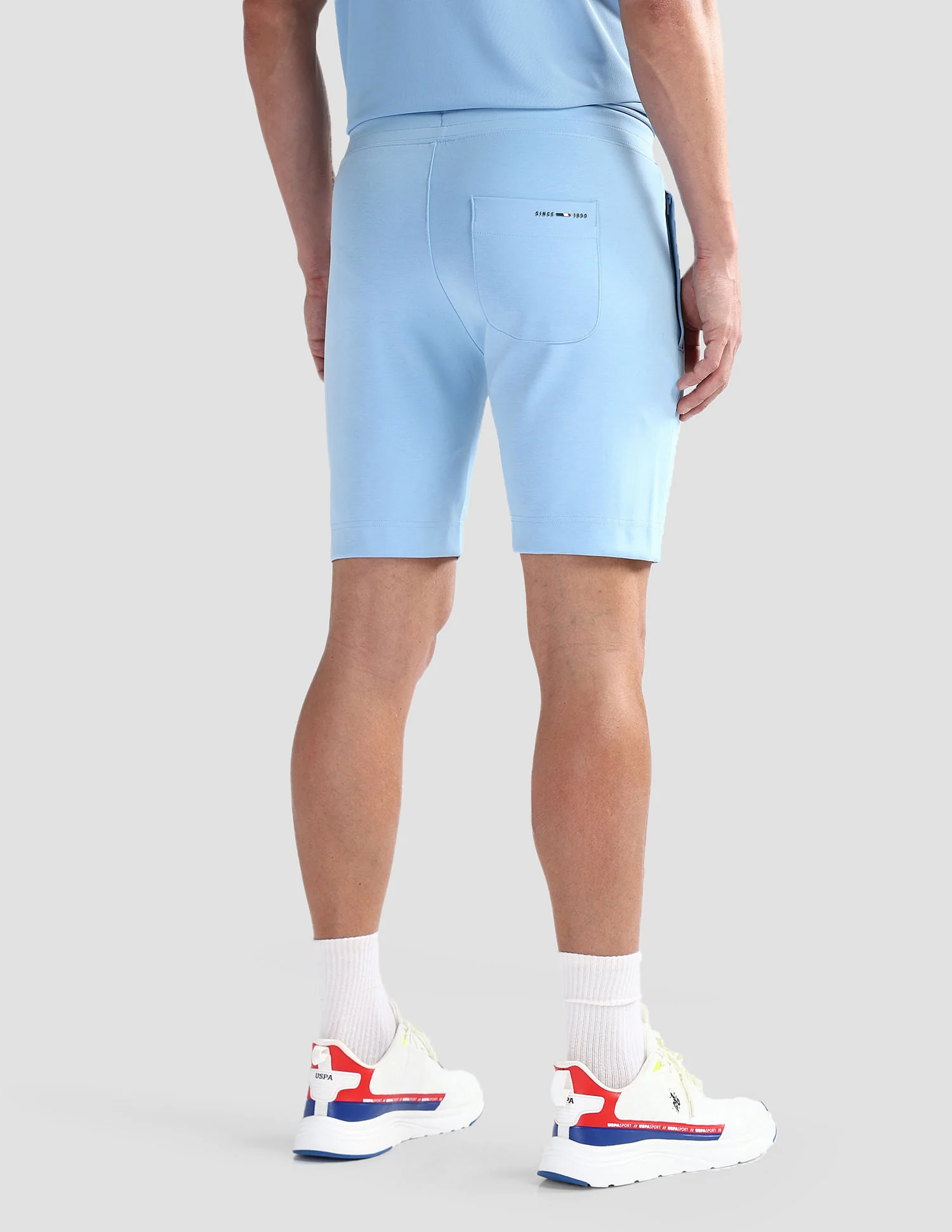 Solid Slim Fit Active Shorts - Image 6