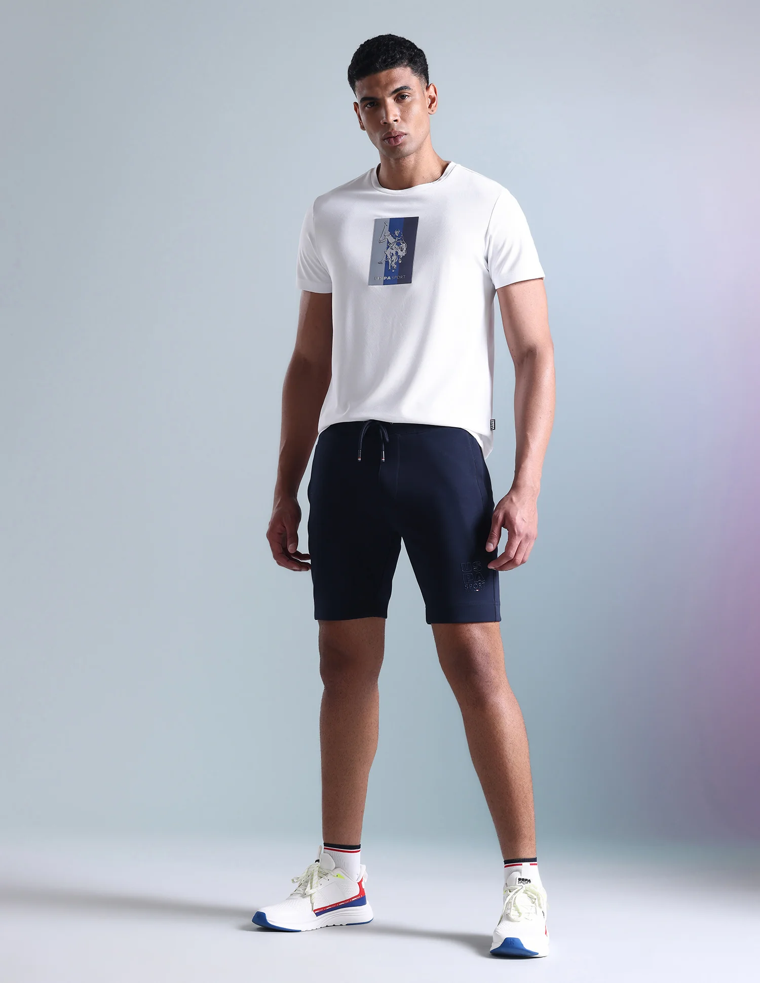 Solid Slim Fit Active Shorts - Image 10