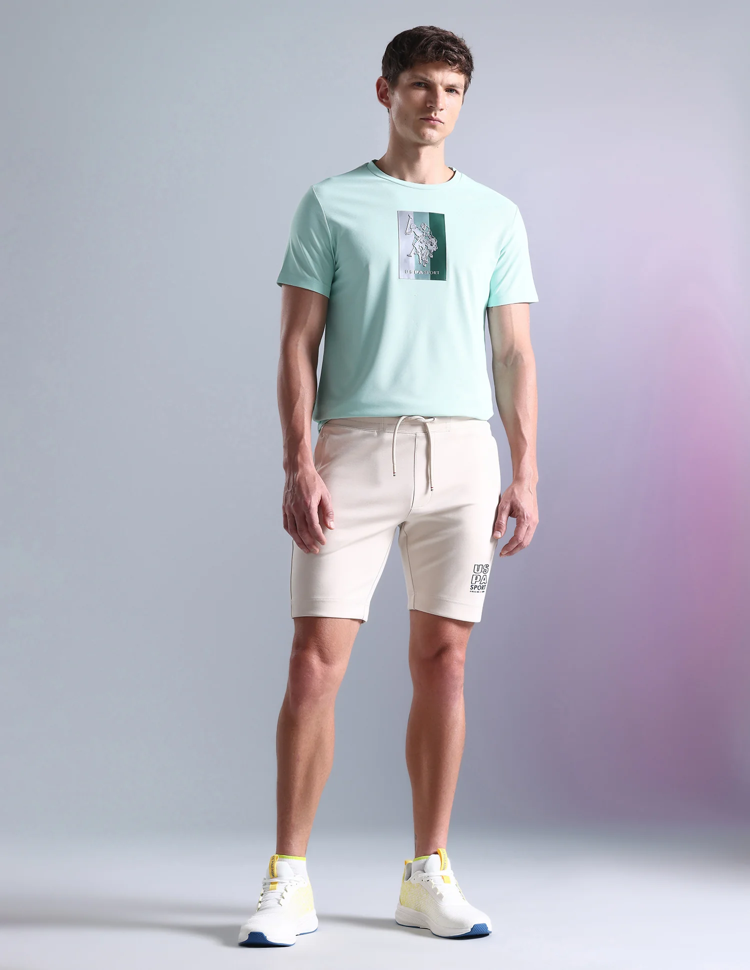 Solid Slim Fit Active Shorts - Image 10