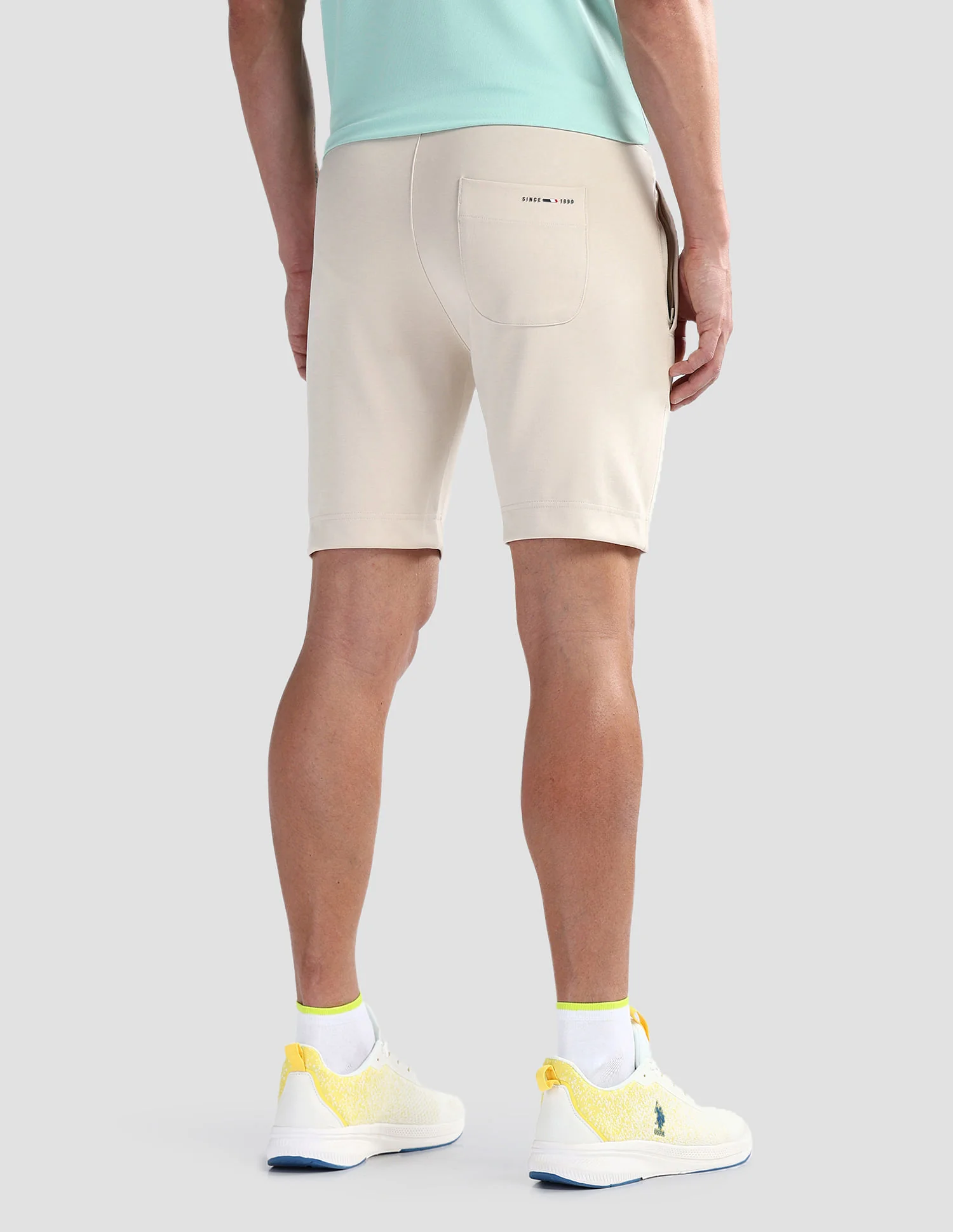 Solid Slim Fit Active Shorts - Image 6