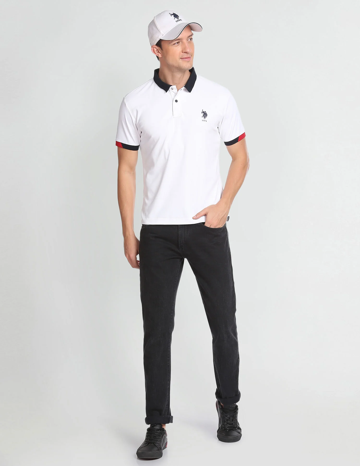 Solid Slim Fit Polo Shirt - Image 3