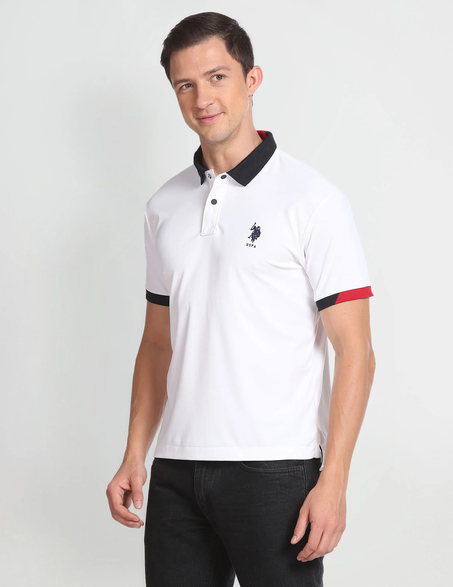 Solid Slim Fit Polo Shirt - Image 4