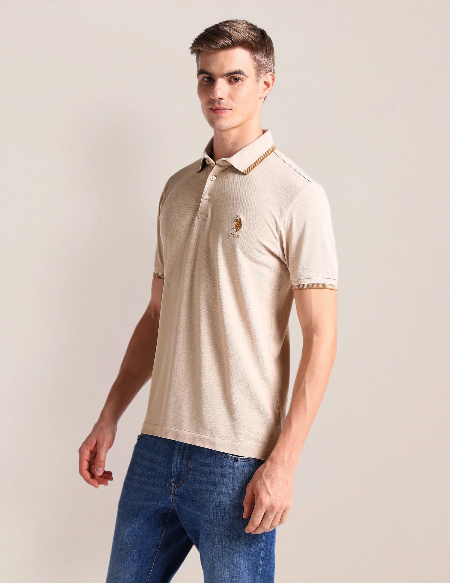 Solid Slim Fit Polo Shirt - Image 4