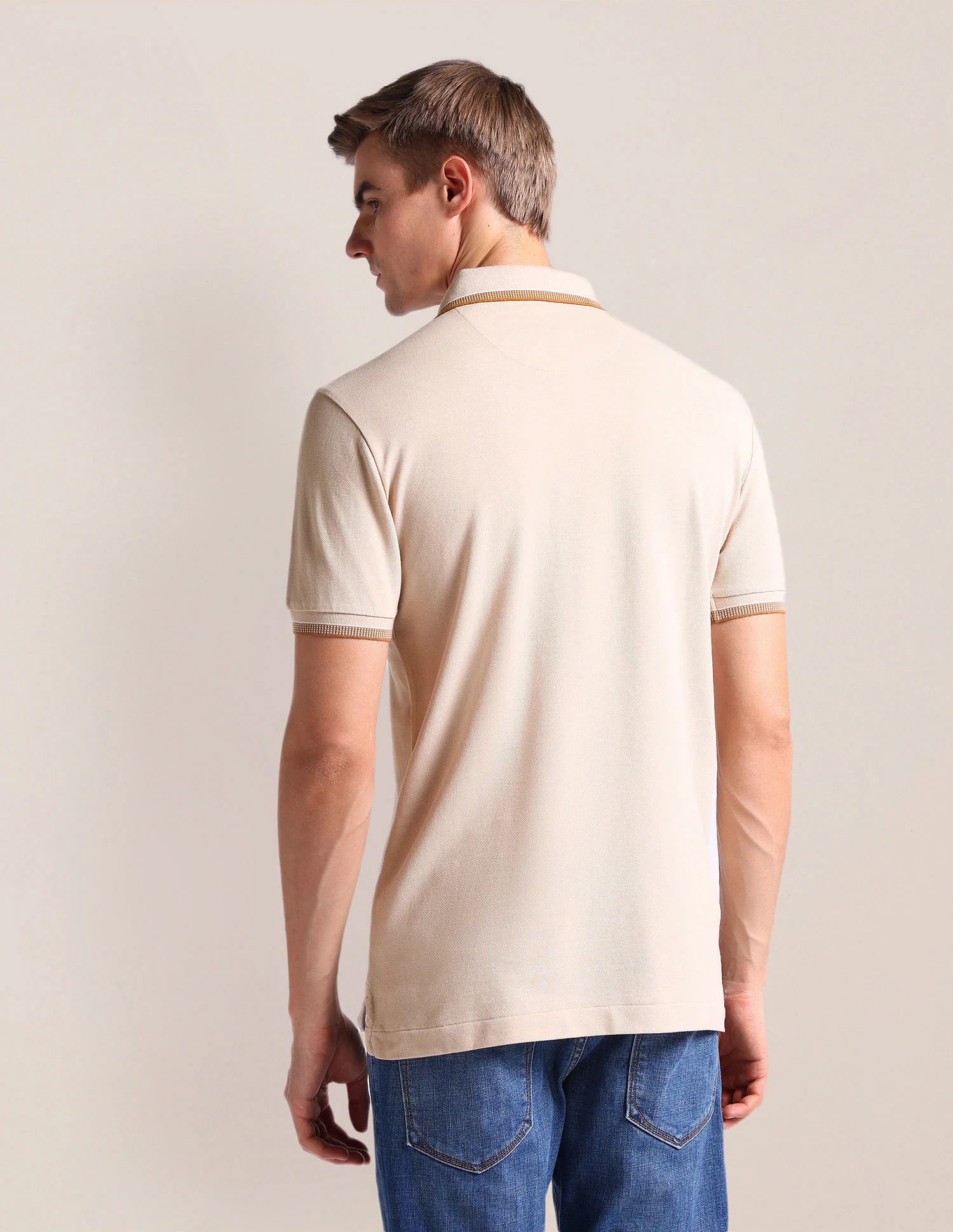Solid Slim Fit Polo Shirt - Image 5
