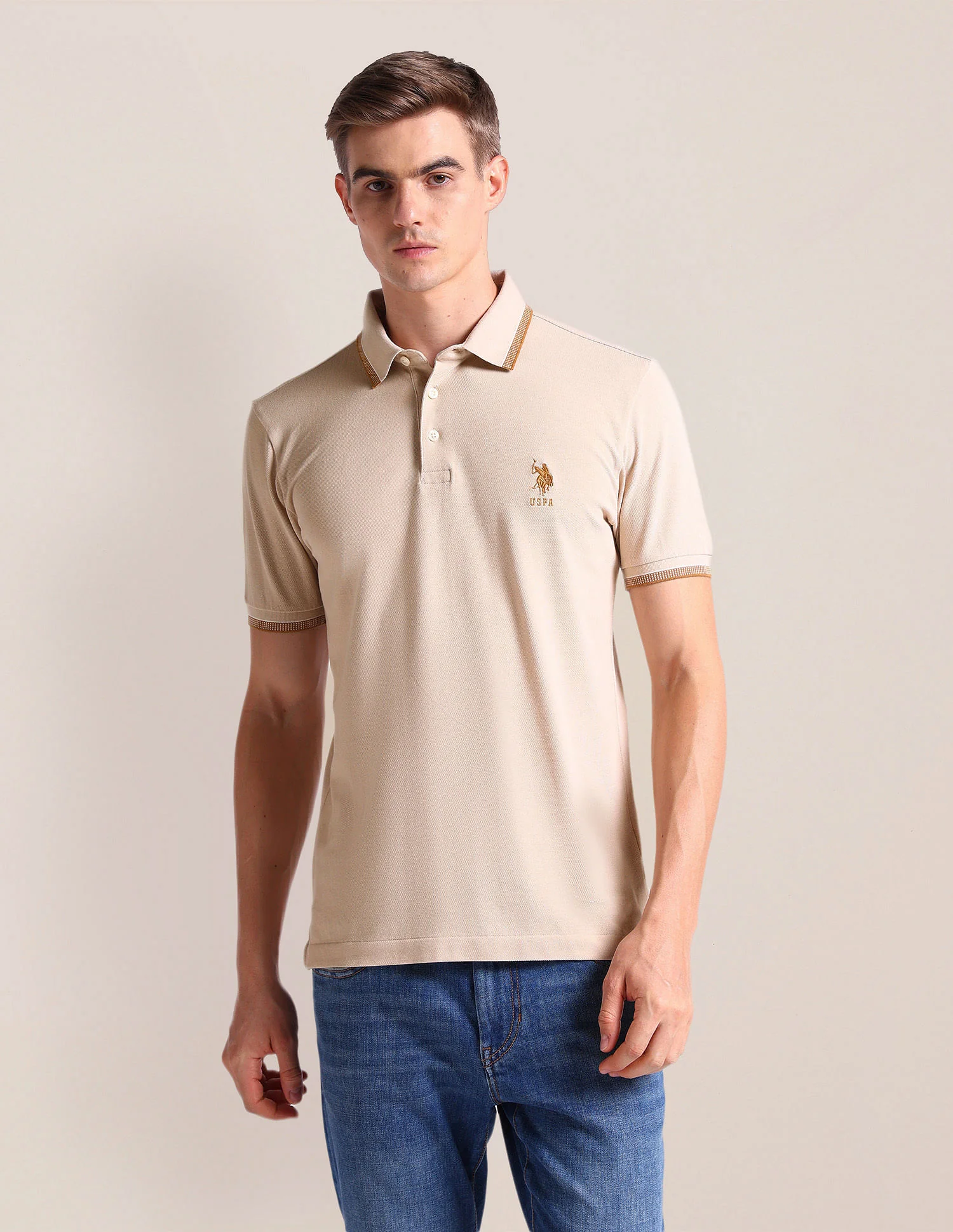 Solid Slim Fit Polo Shirt - Image 6