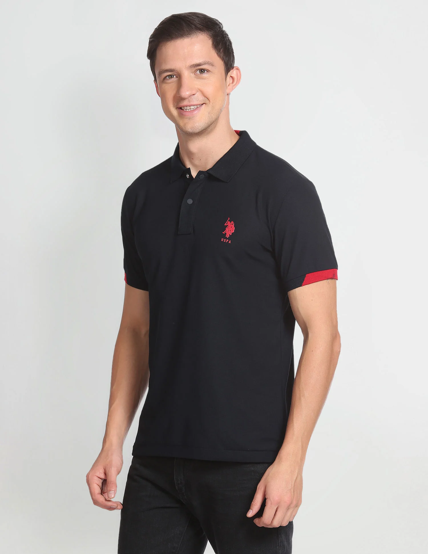 Solid Slim Fit Polo Shirt - Image 4