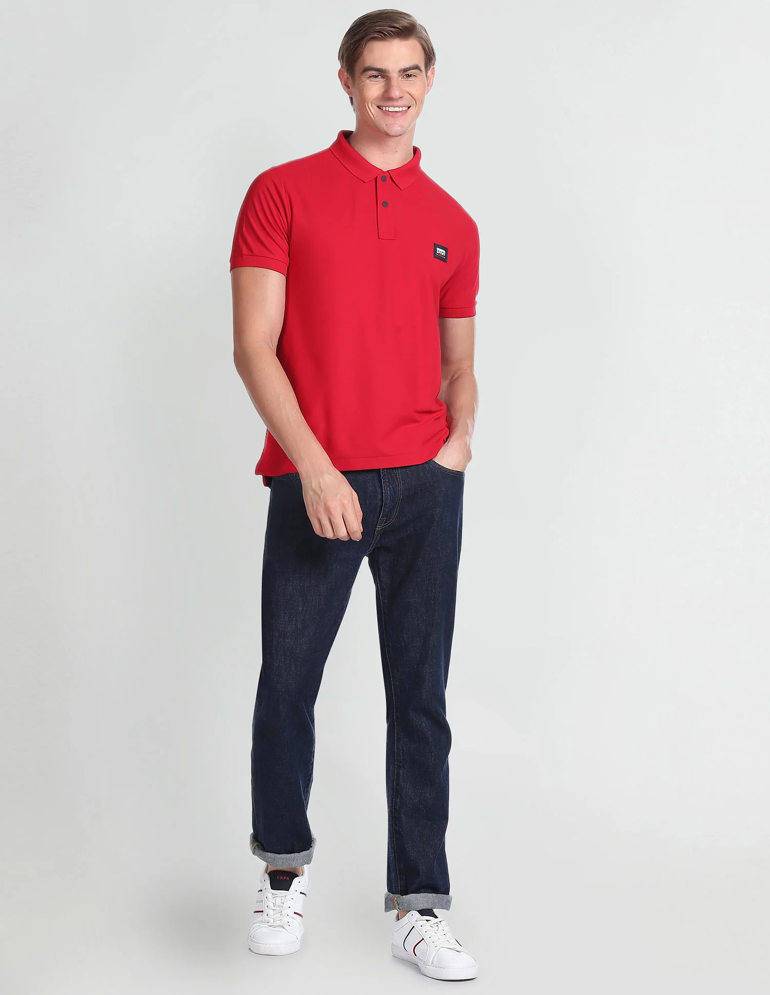 Solid Slim Fit Polo Shirt - Image 3