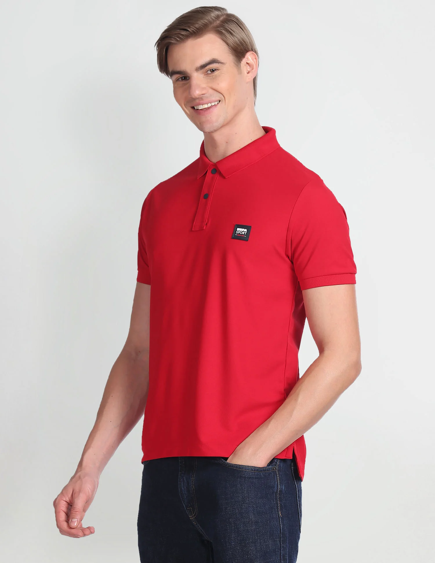 Solid Slim Fit Polo Shirt - Image 4