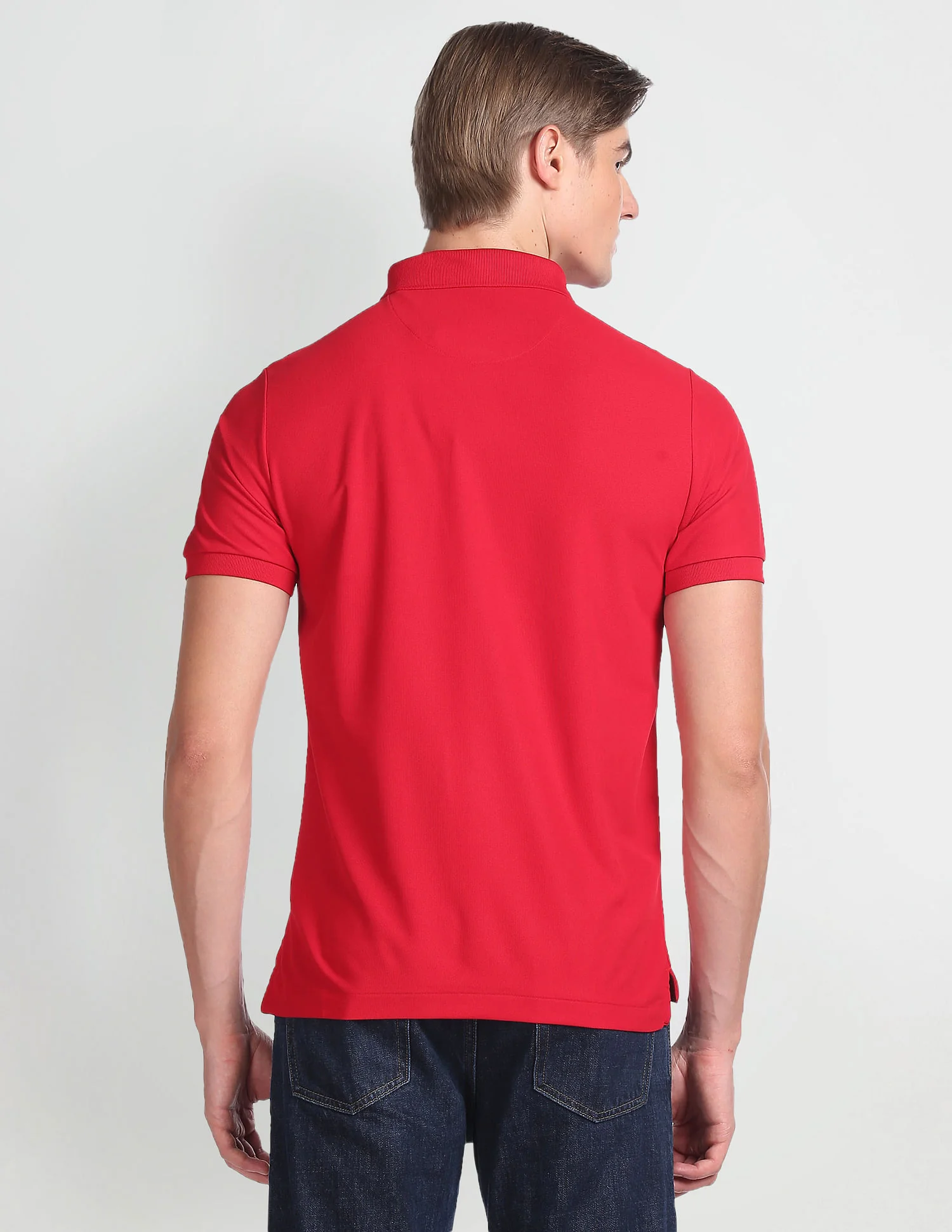 Solid Slim Fit Polo Shirt - Image 5