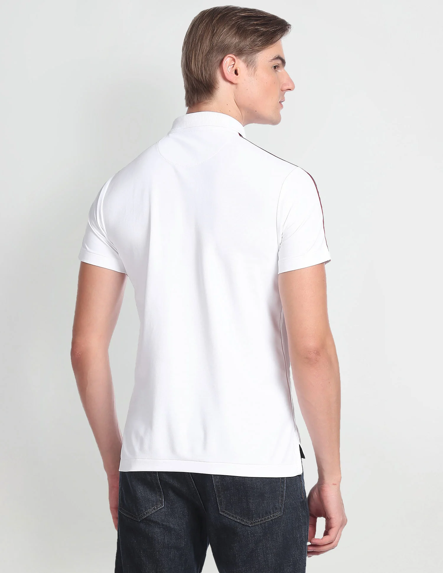 Solid Slim Fit Polo Shirt - Image 5