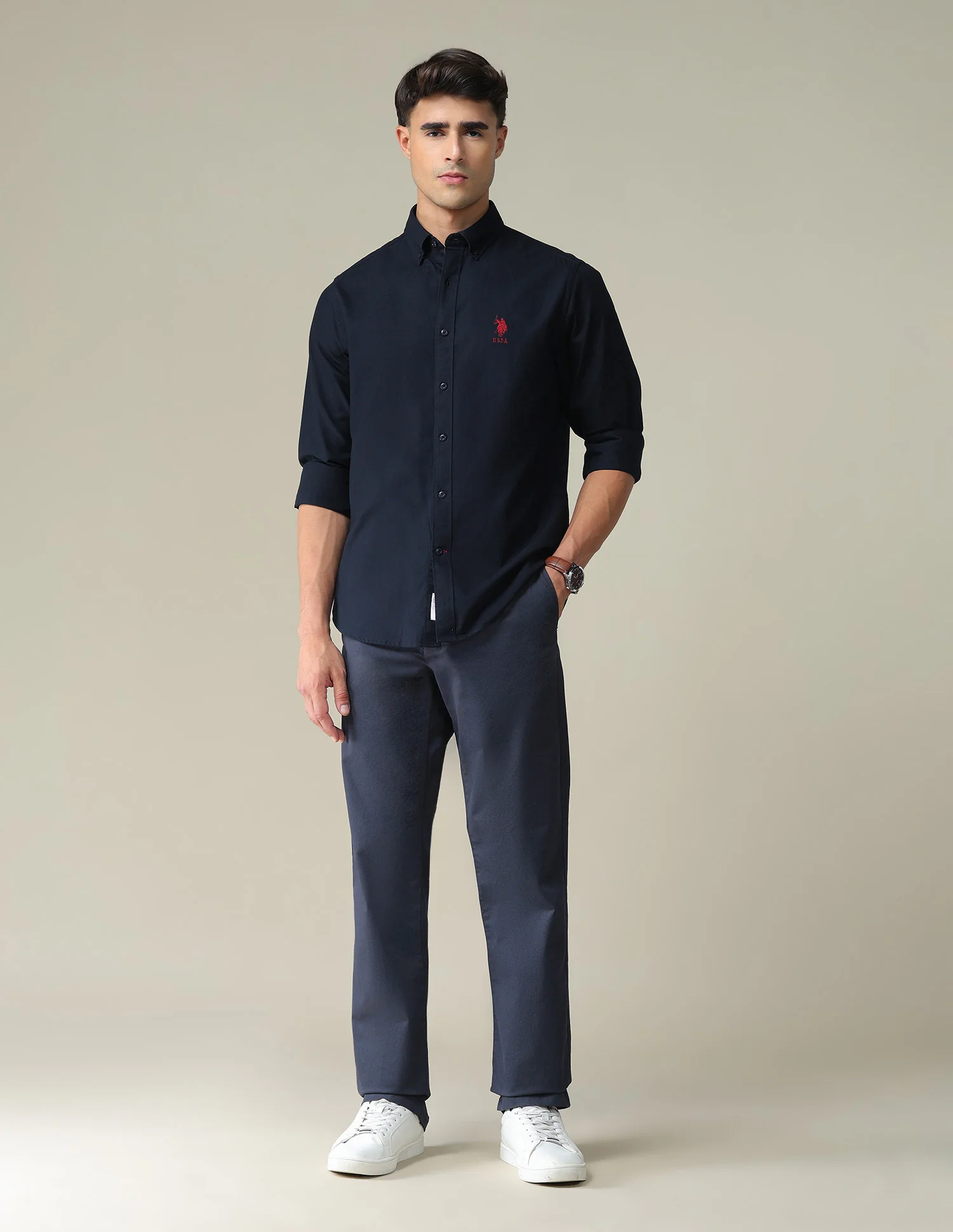 Solid Slim Fit Shirt - Image 3