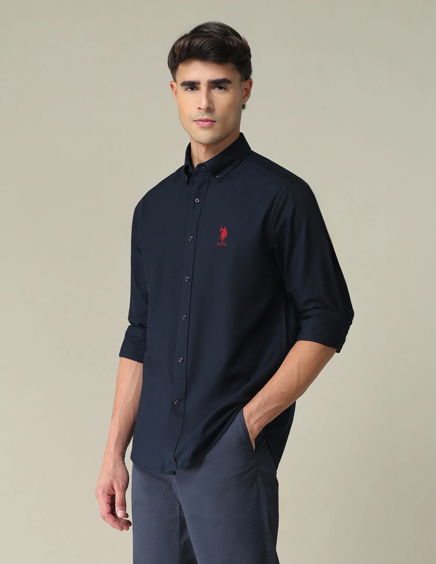 Solid Slim Fit Shirt - Image 4