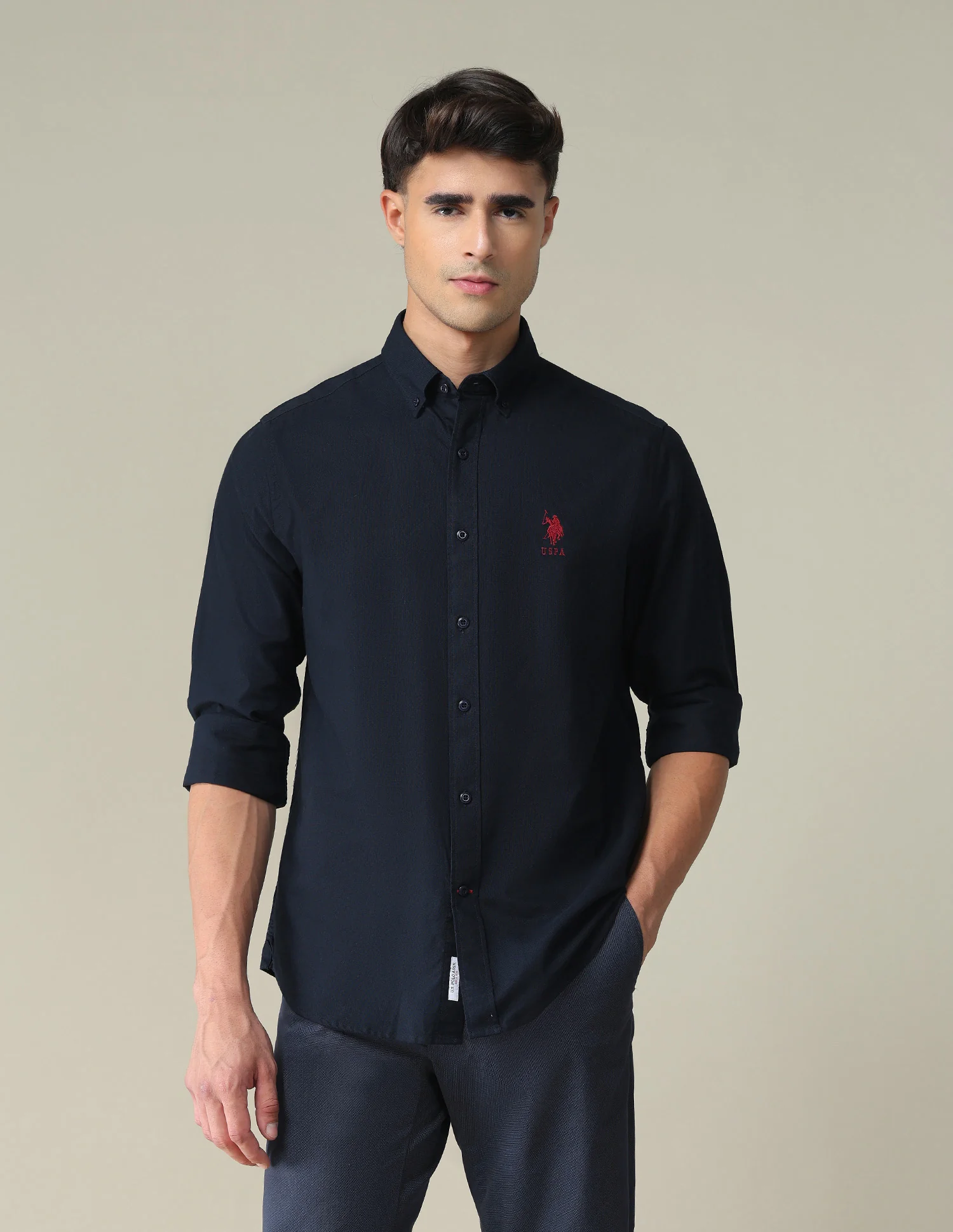 Solid Slim Fit Shirt - Image 6