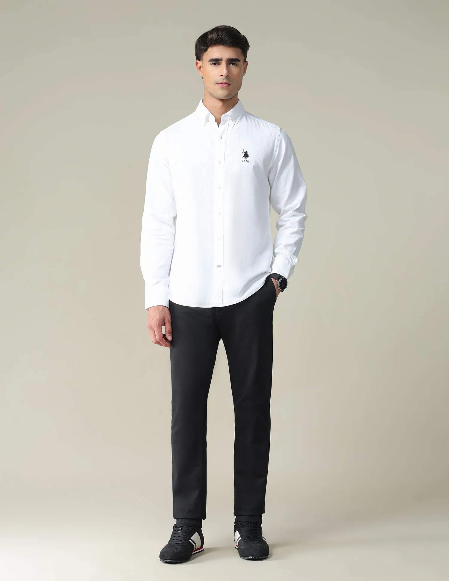Solid Slim Fit Formal Shirt - Image 3