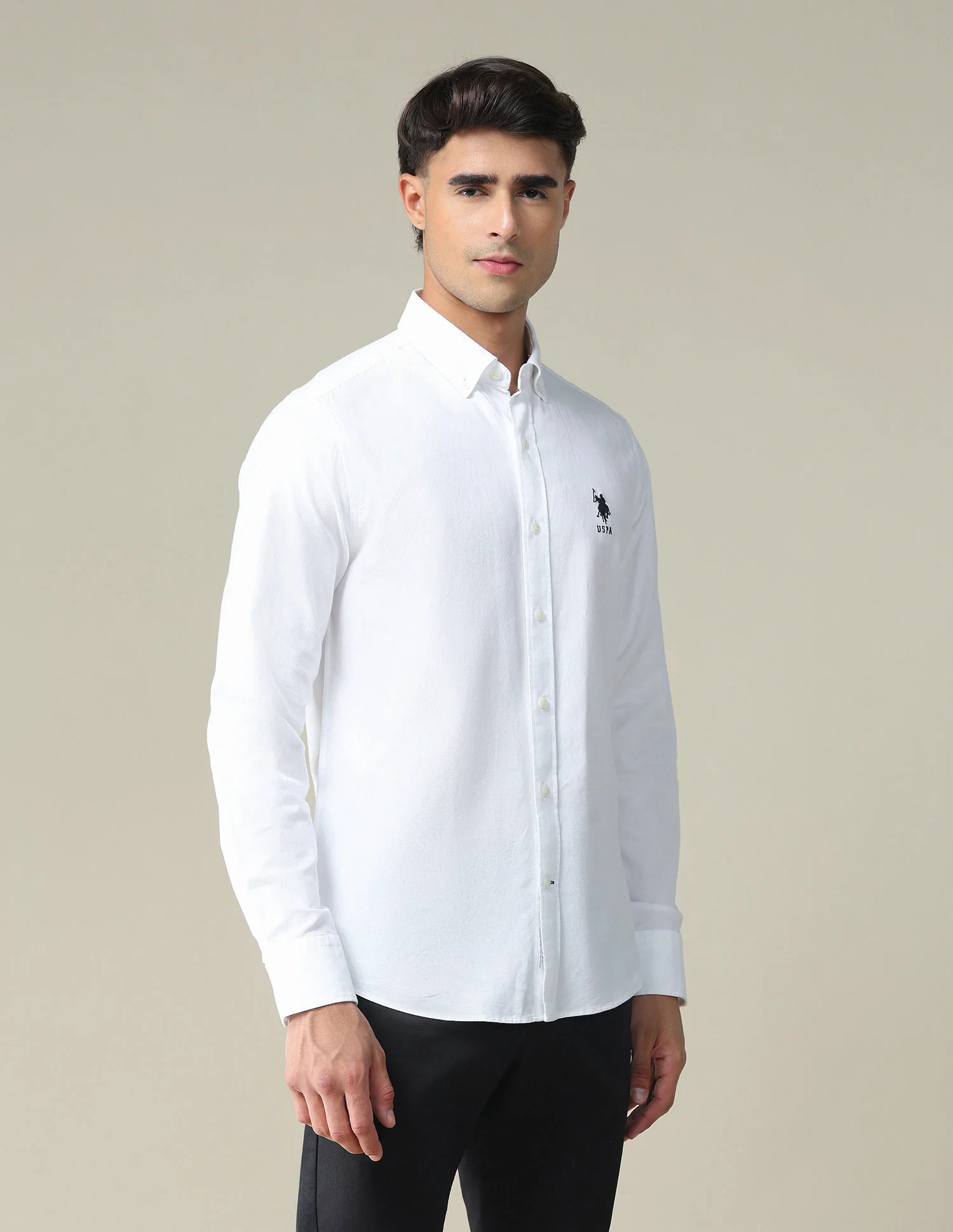 Solid Slim Fit Formal Shirt - Image 4