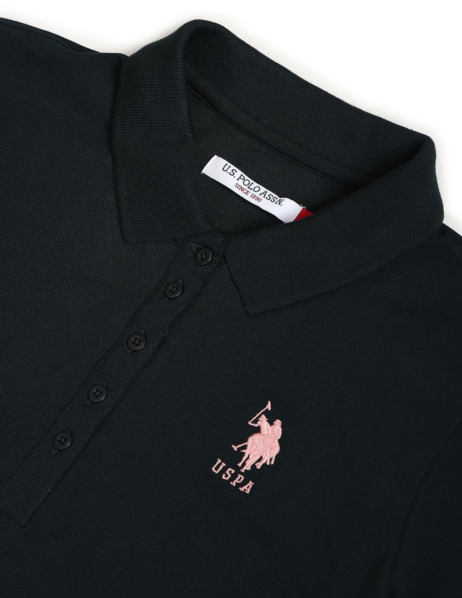 Solid Slim Polo Shirt - Image 2