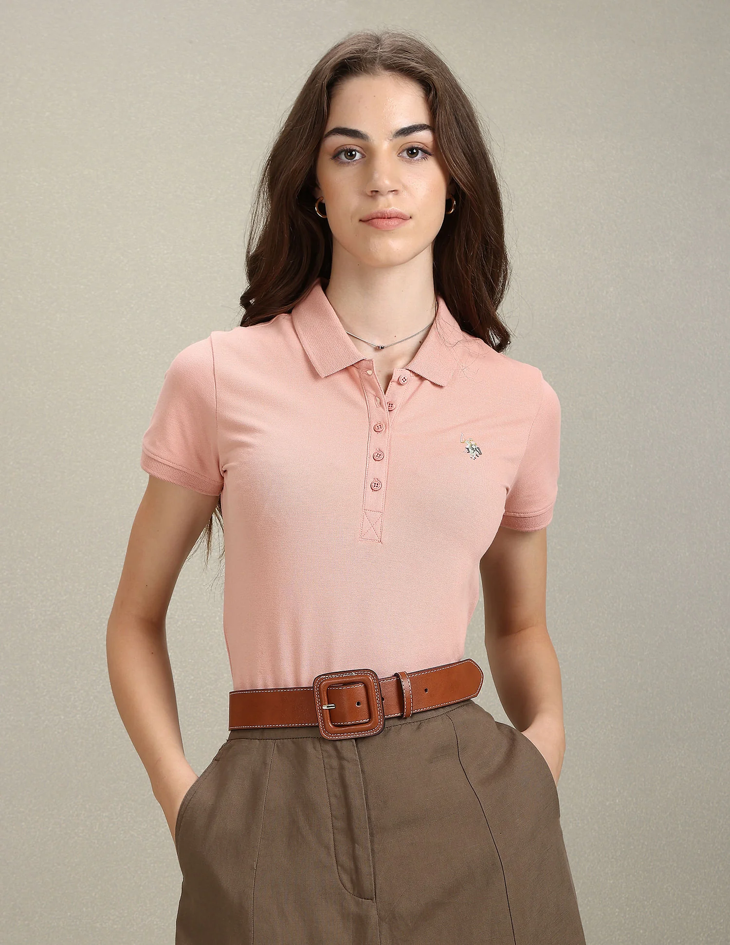 Solid Slim Polo Shirt - Image 5