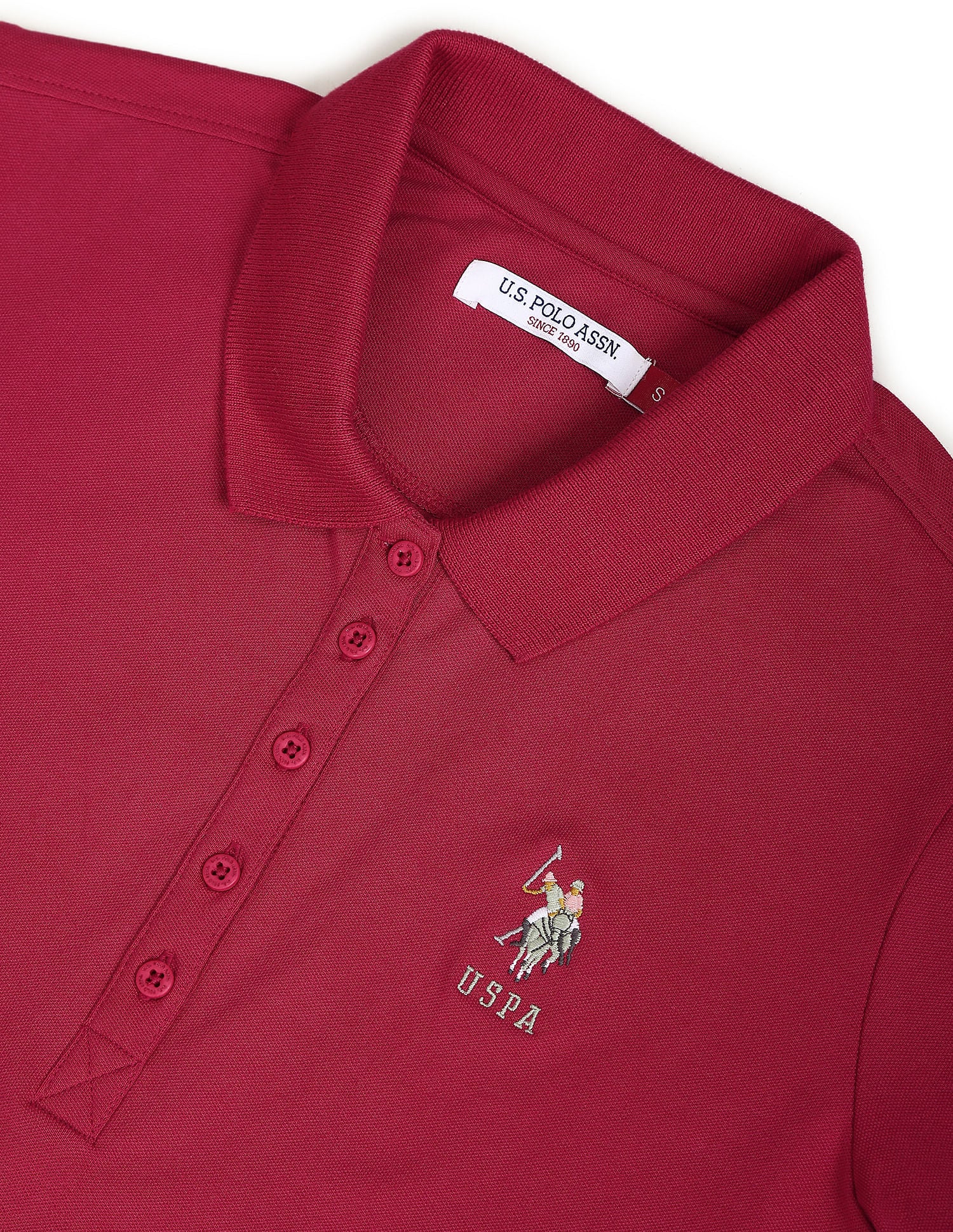 Solid Slim Polo Shirt - Image 2