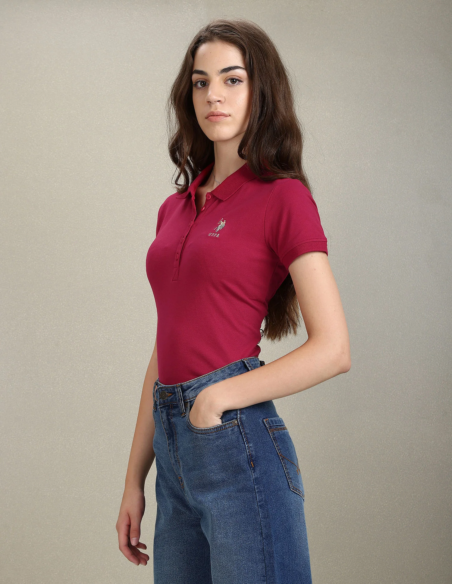 Solid Slim Polo Shirt - Image 4