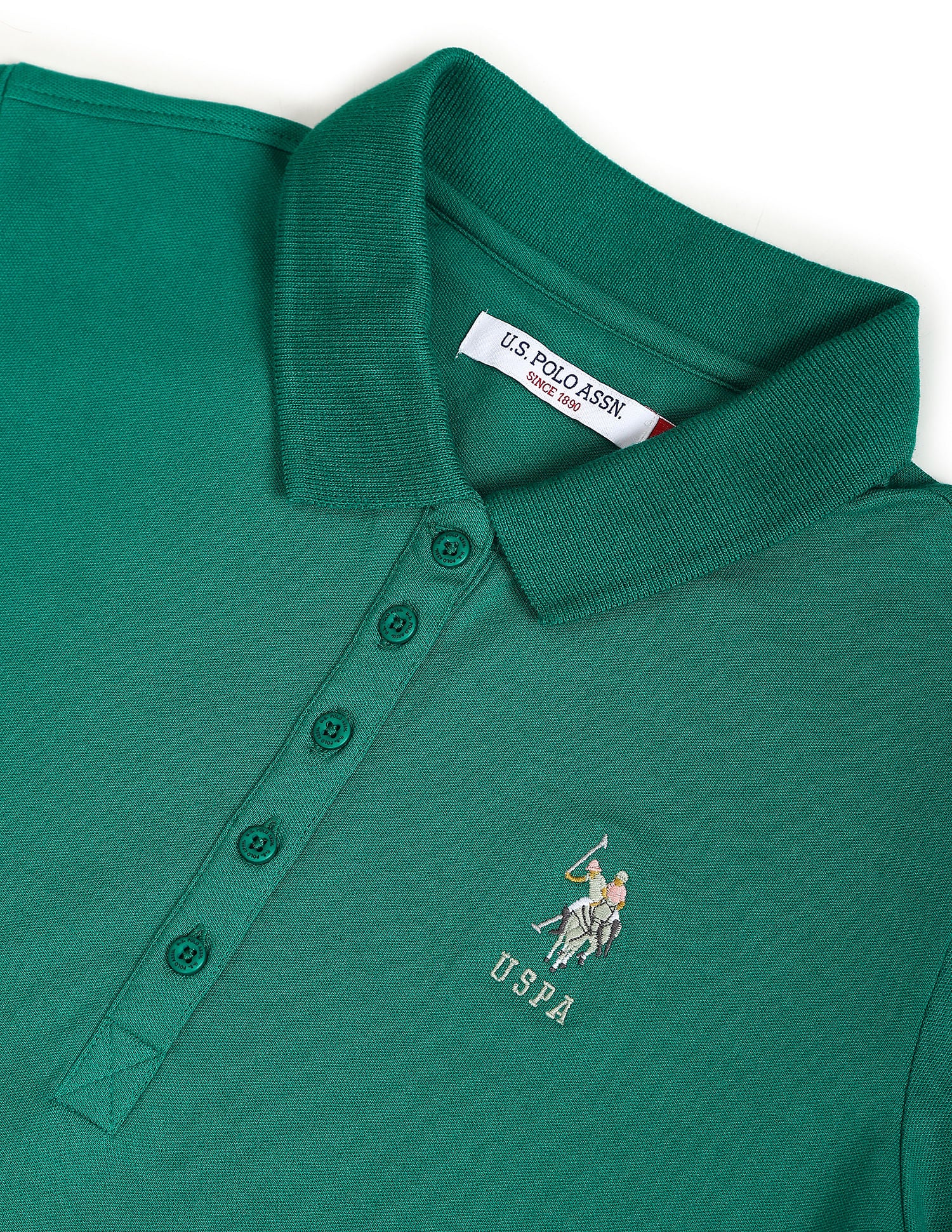 Solid Slim Polo Shirt - Image 2