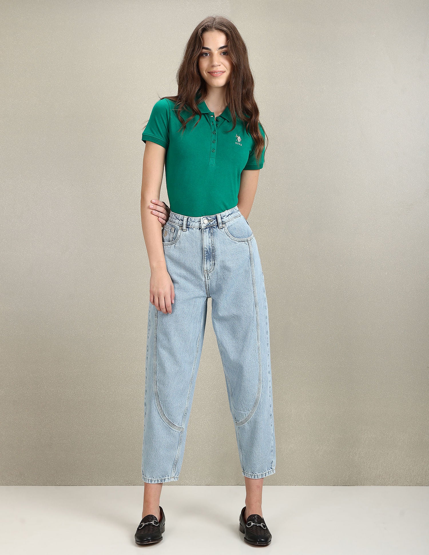Solid Slim Polo Shirt - Image 3