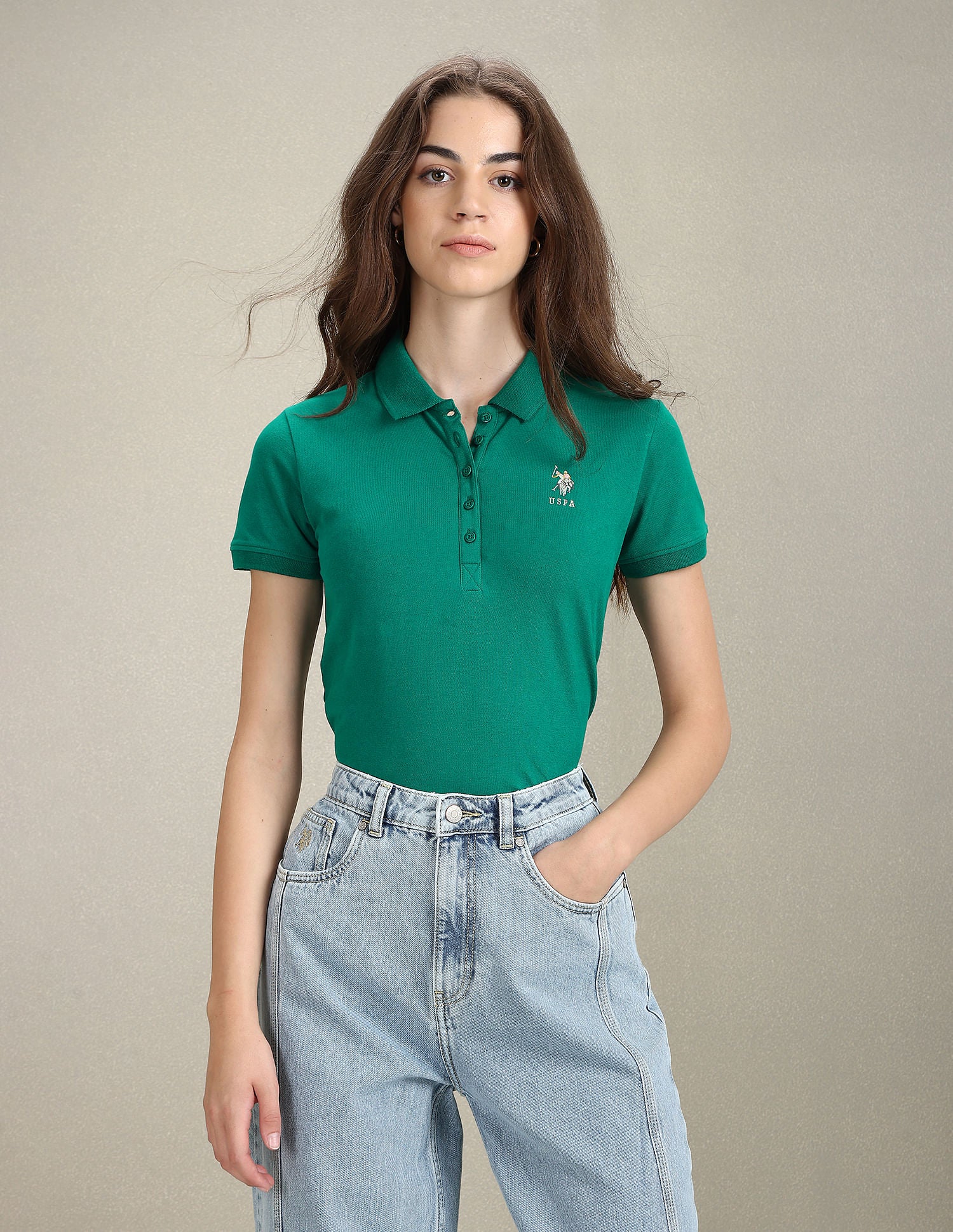 Solid Slim Polo Shirt - Image 6